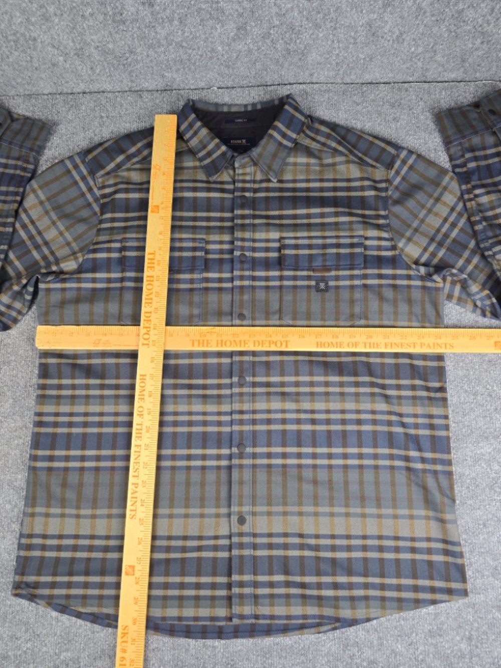 Roark Diablo Flannel Shirt Snap Shacket Mens XL Plaid - Picture 10 of 10